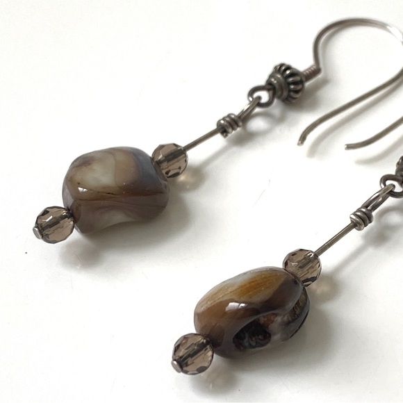 Stone drop earrings - Picture 2 of 3